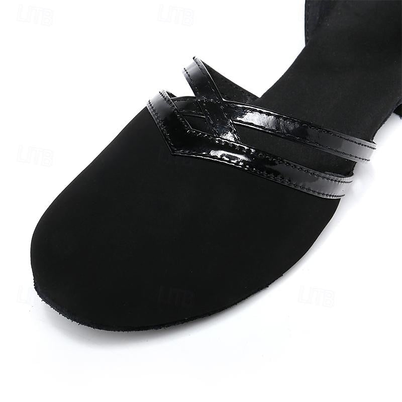 Modern dance shoes for women - Black - High-quality suede