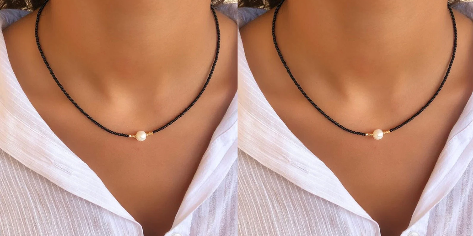 Necklace With Natural Pearls